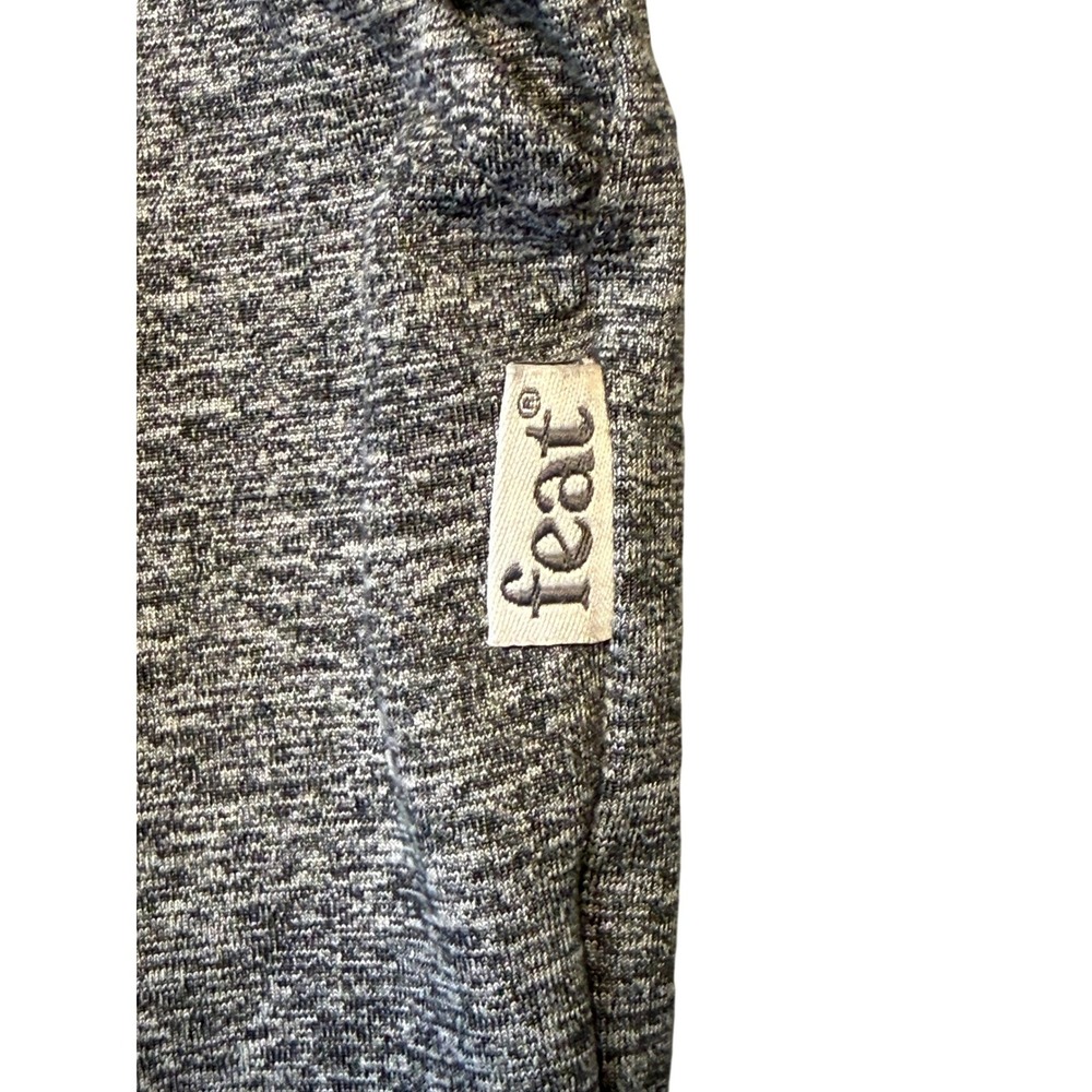 Feat Joggers Gray Heather Sweatpants Drawstring Lounge Athleisure Women Small - Picture 4 of 10